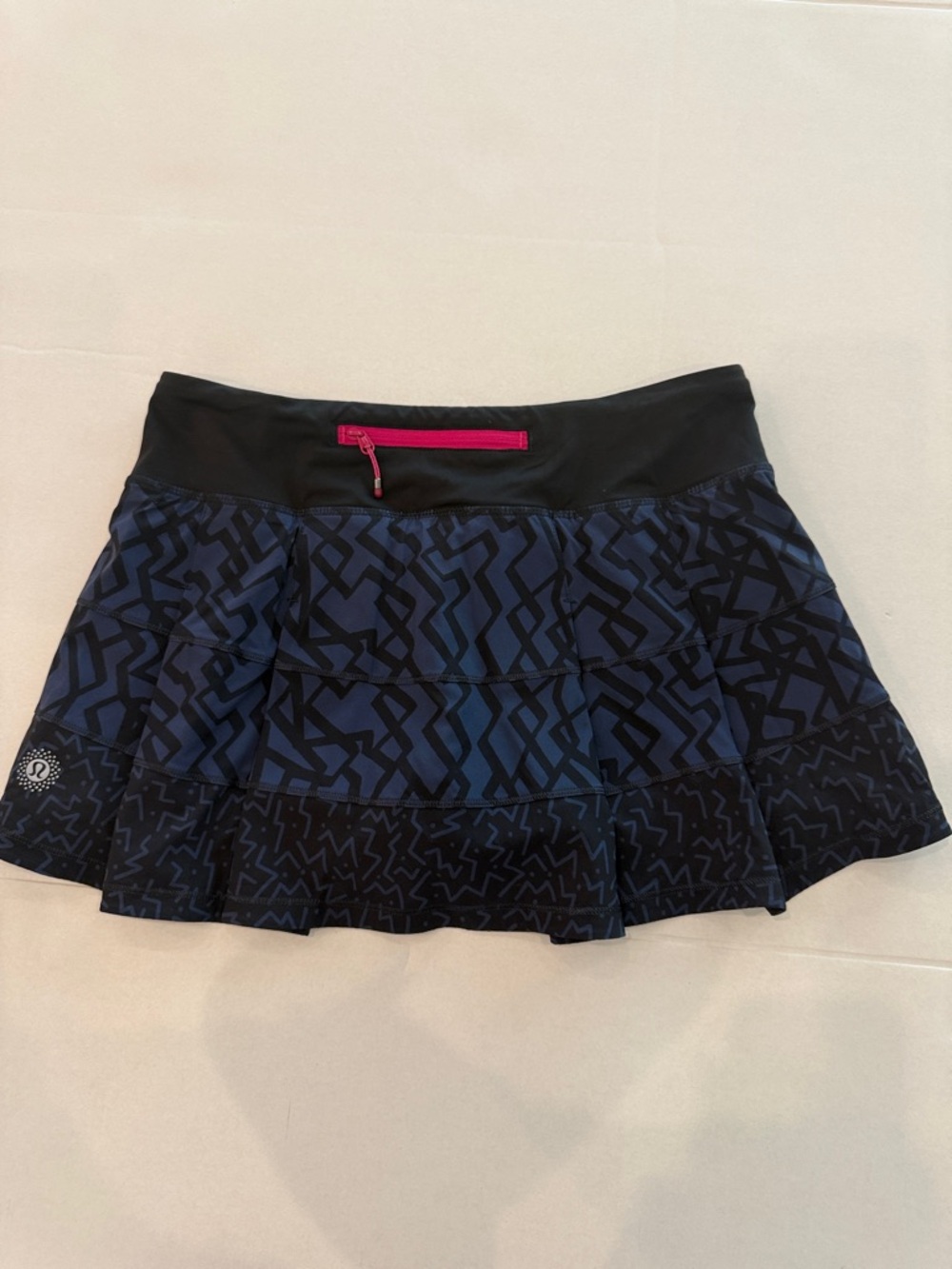 lululemon athletica Navy and Black Patterned Athletic Skort - Picture 8 of 9